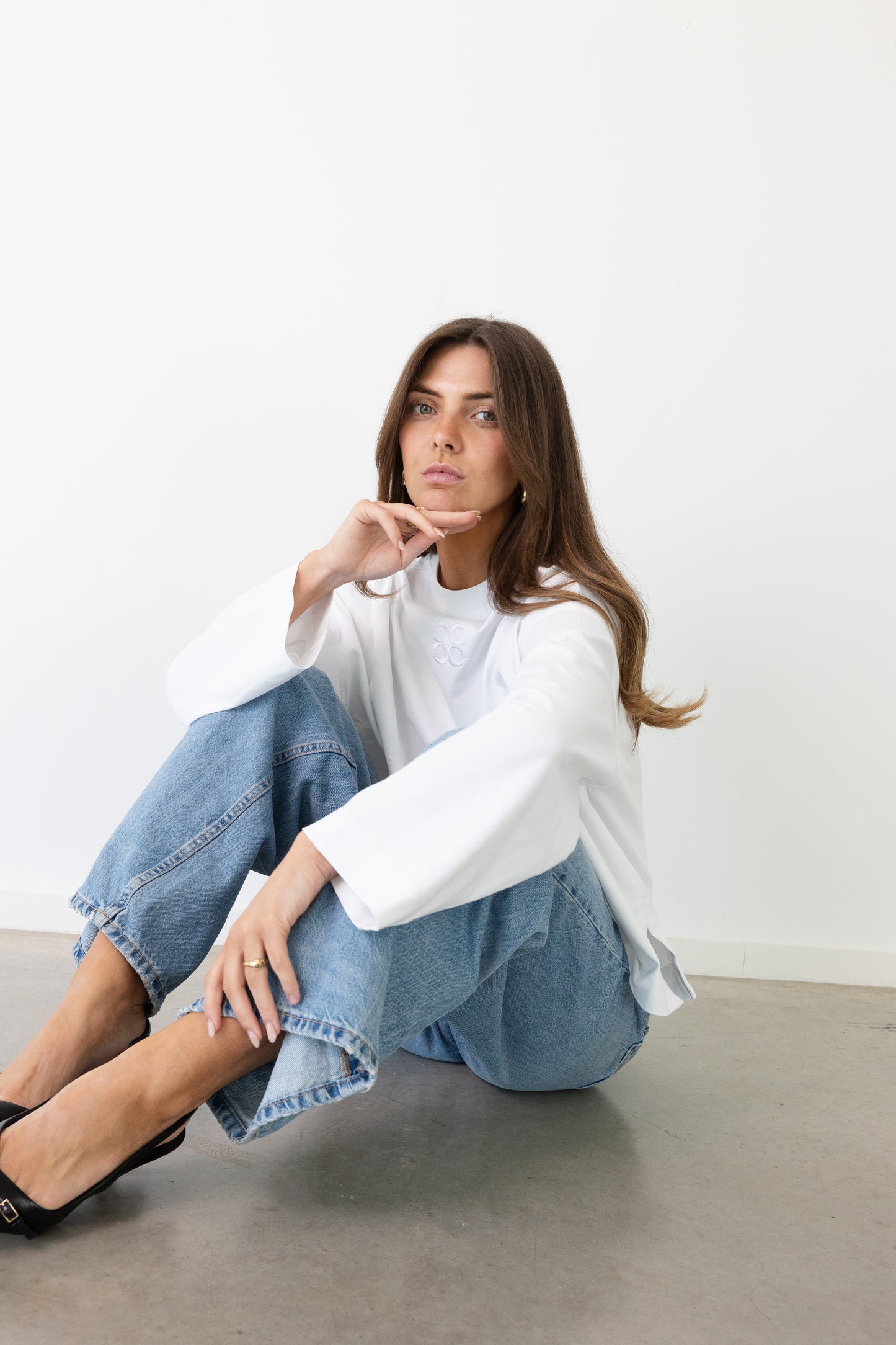 MIMOSA TEE LONG SLEEVES WHITE