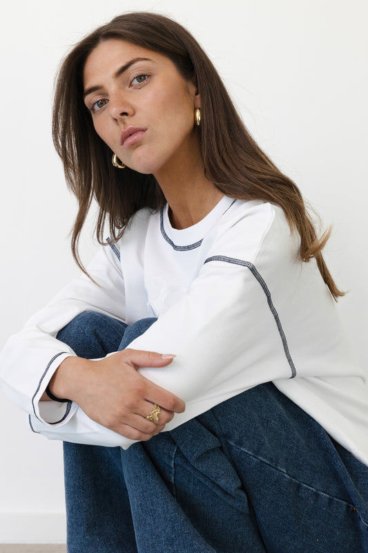 GIN TONIC TEE LONG SLEEVES WHITE