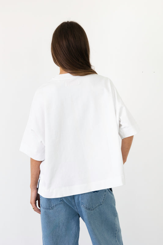 MIMOSA TEE SHORT SLEEVES WHITE