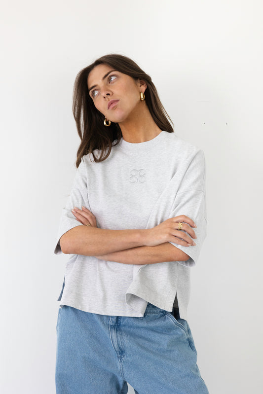 MIMOSA TEE SHORT SLEEVES GREY