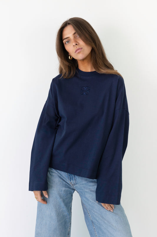 MIMOSA TEE LONG SLEEVES NAVY