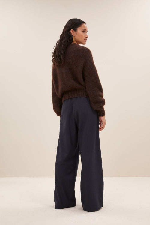 SONNY SPARKLE PULLOVER DARK BROWN