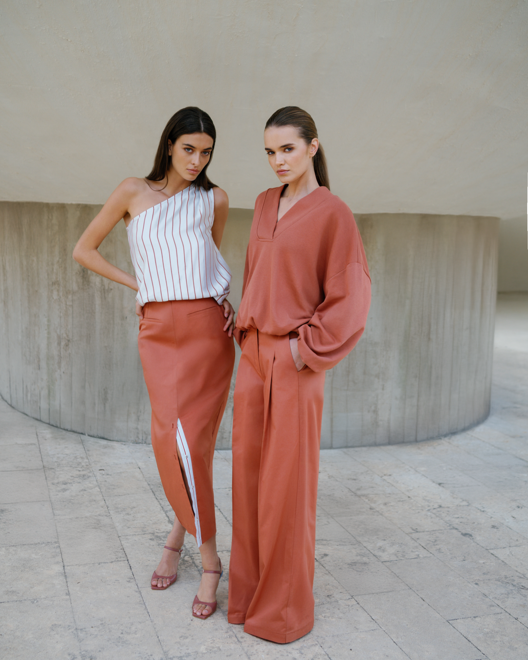 SOLACE SKIRT TERRACOTTA