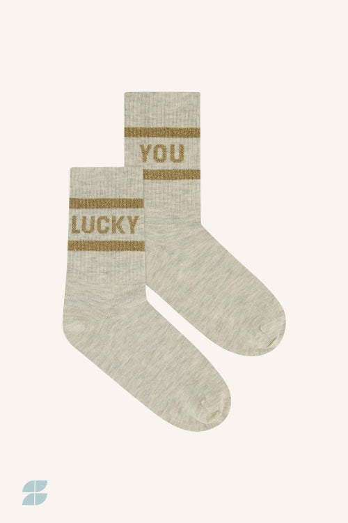 LUCKY SPARKLE SOCKS GOLD