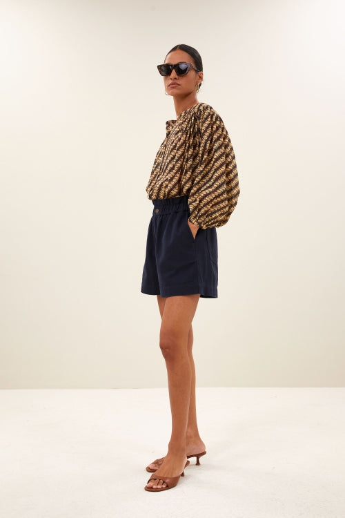 LEON TWILL SHORTS CAPTAIN BLUE