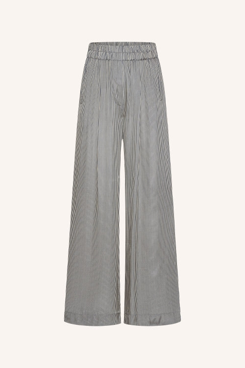 BENJI SILKY STRIPE PANTS