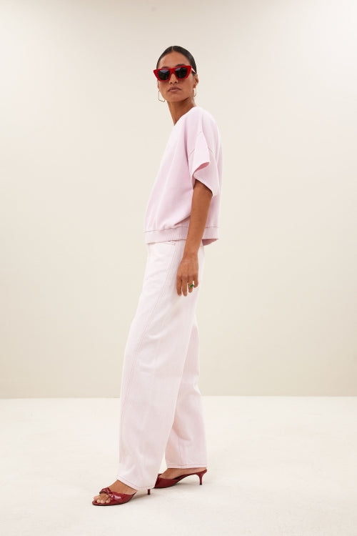 BEGUM SLUB JEANS LIGHT PINK