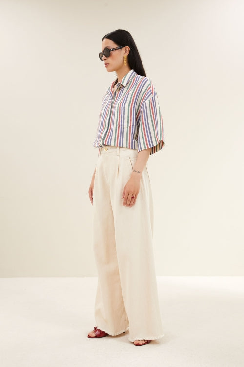 PILAR MULTI STRIPE BLOUSE