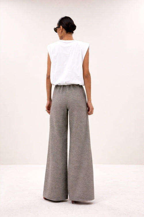 NILOU JERSEY TOP OFF WHITE