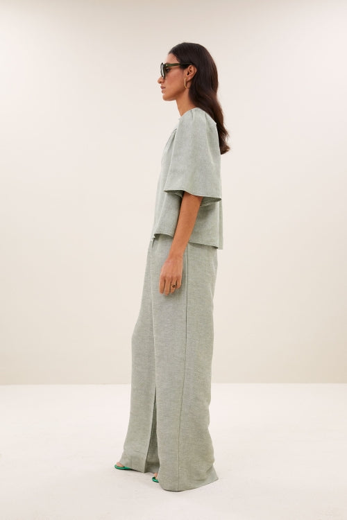 BLAKE GLOSS BLOUSE LIGHT MINT