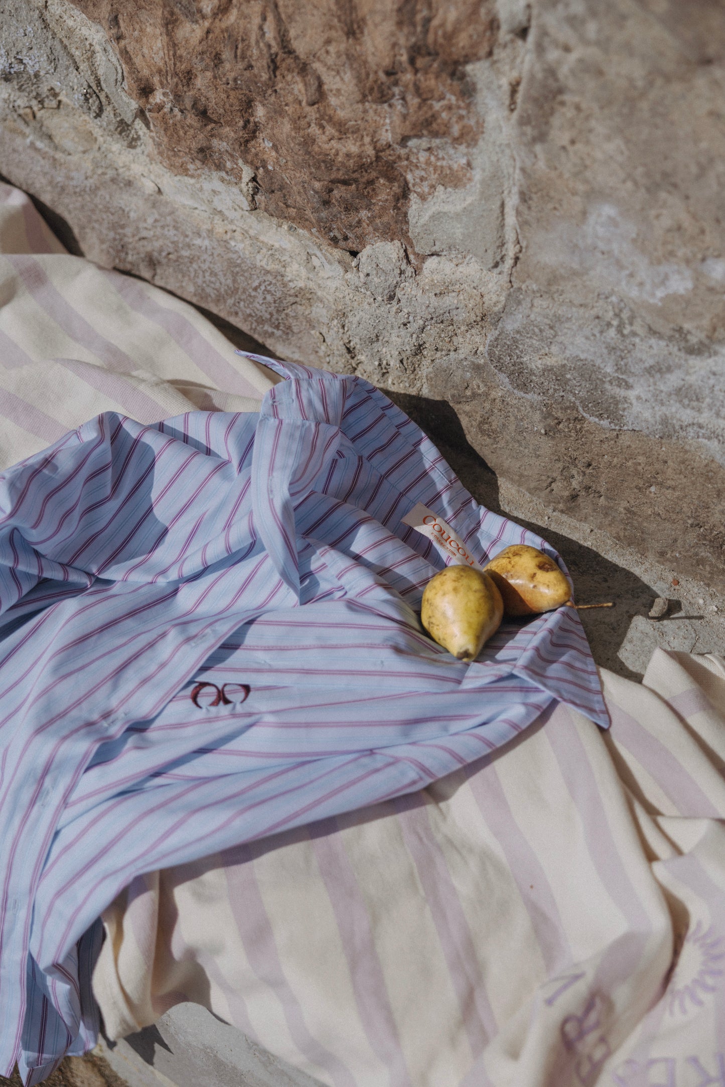 MOON SHIRT BORDEAUX STRIPE