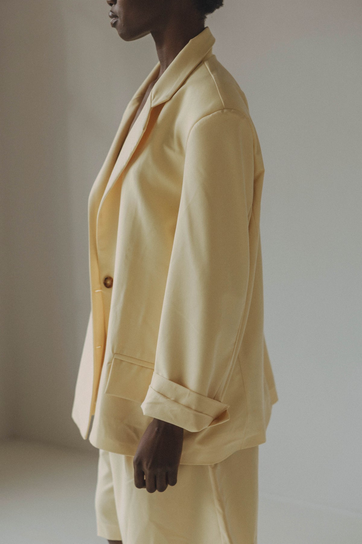 RAFFA BLAZER - BUTTER YELLOW