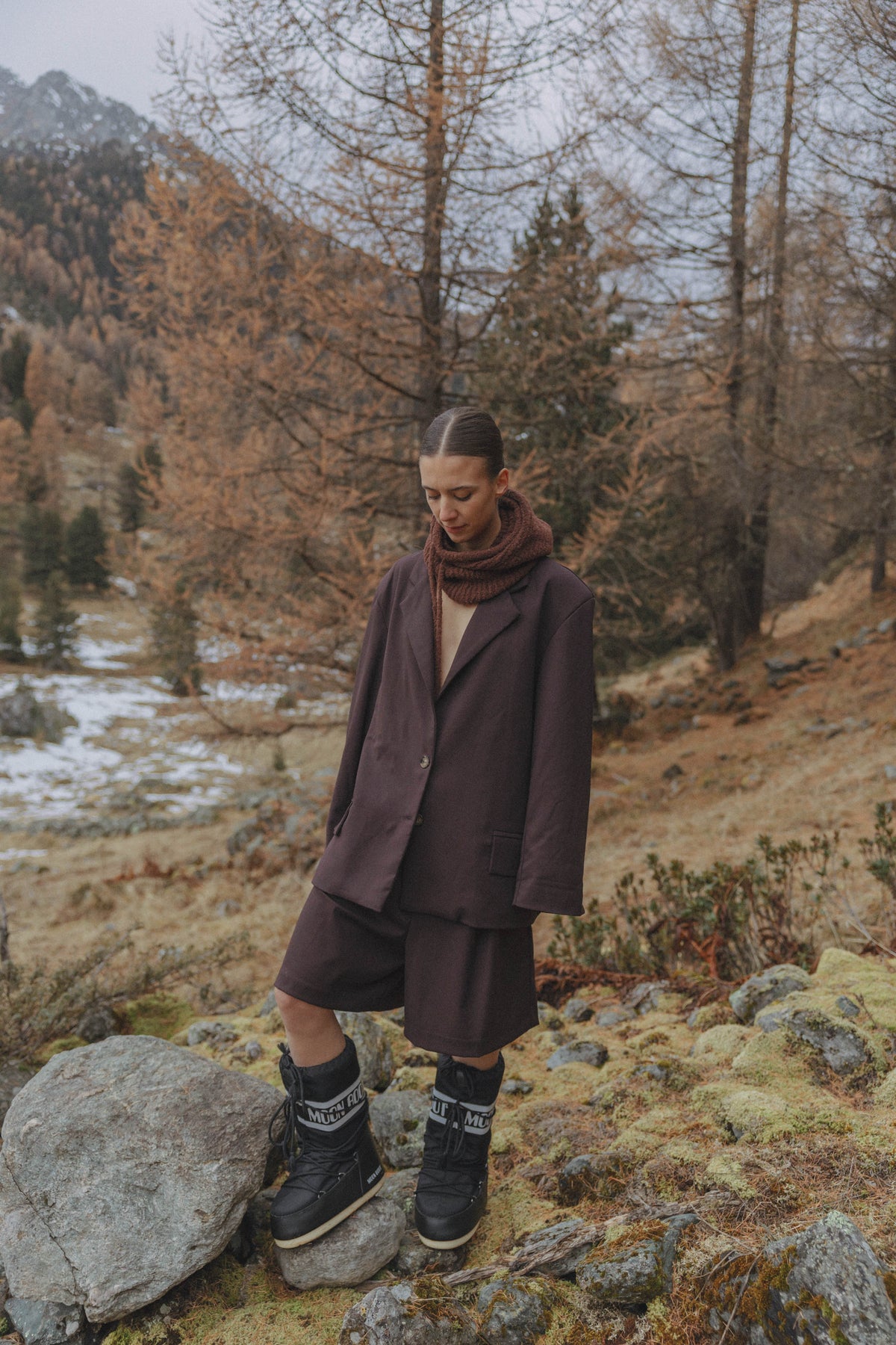 RAFFA BLAZER - BROWN