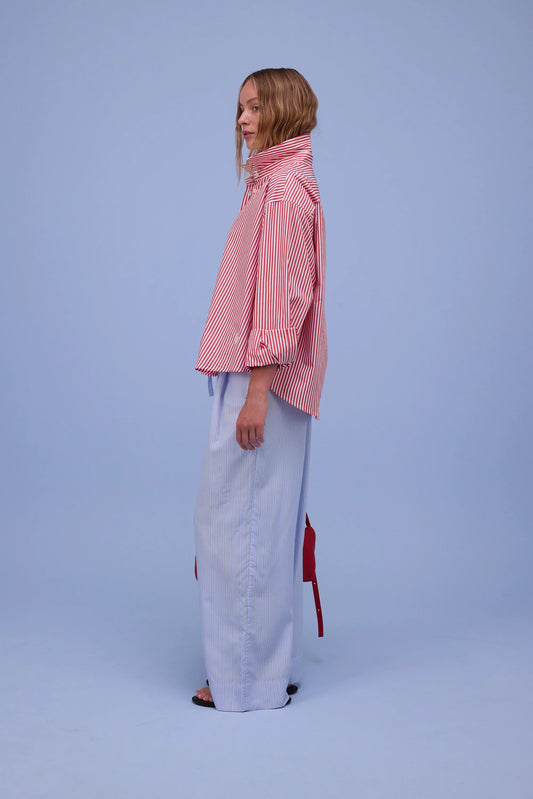 HERMINE HEMD RED STRIPES