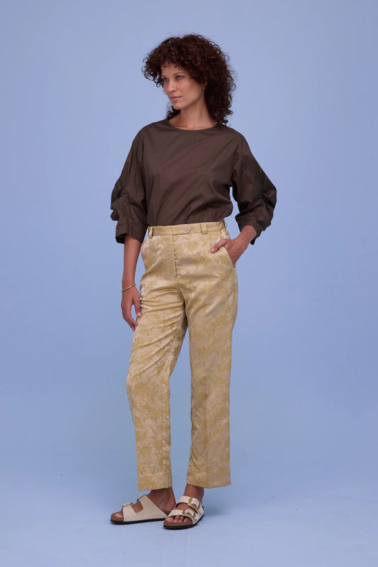 CAMILLE BLOUSE DARK KHAKI