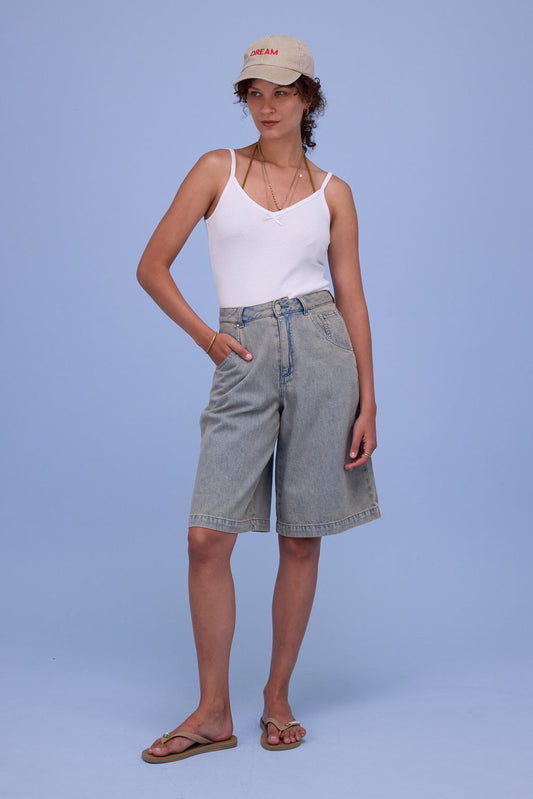 HOPPER BERMUDA SAND DENIM