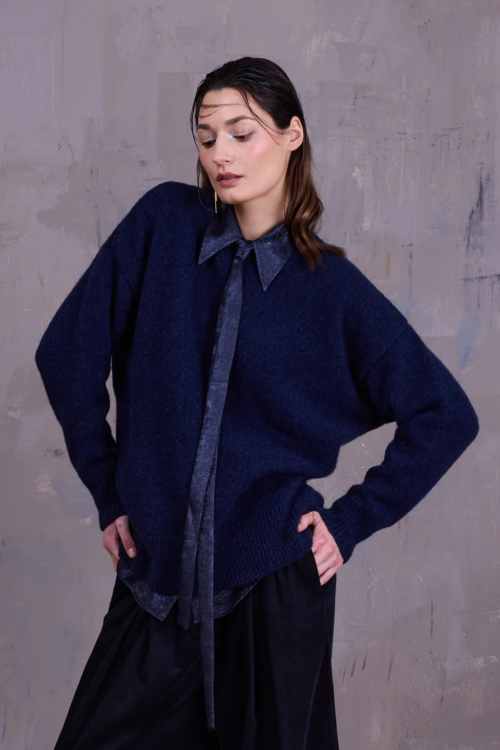 GODELIEVE HEMD SHINY SAPPHIRE