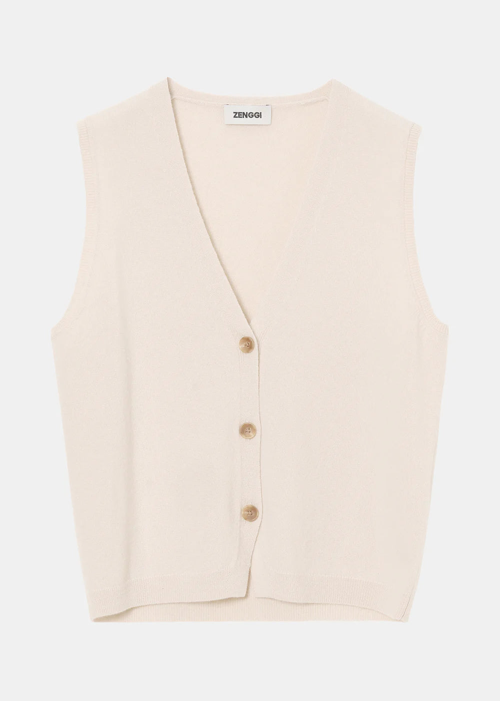 CASHMERE BLEND SLEEVLESS VEST