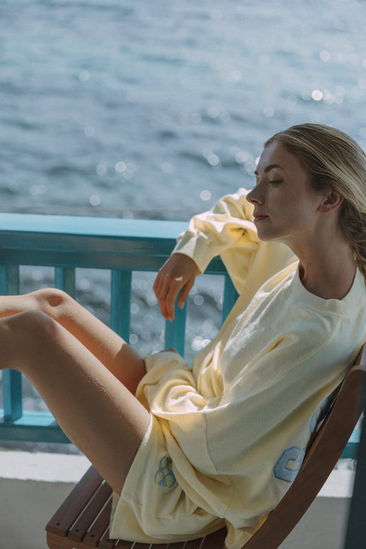 JOSEPH SWEATER TERRY BUTTER YELLOW