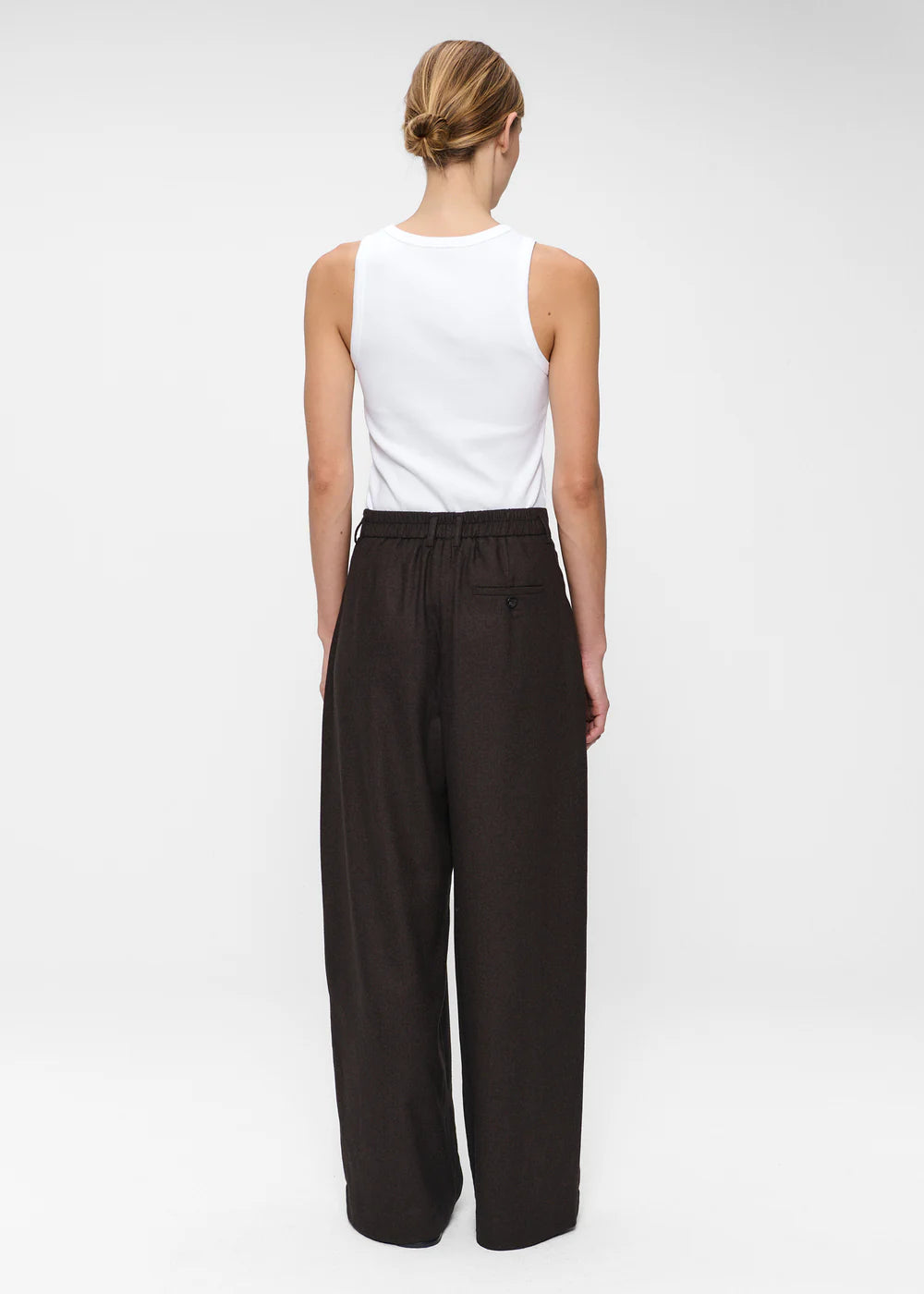 SOFT FLANNEL JADE ELASTIC PANTS