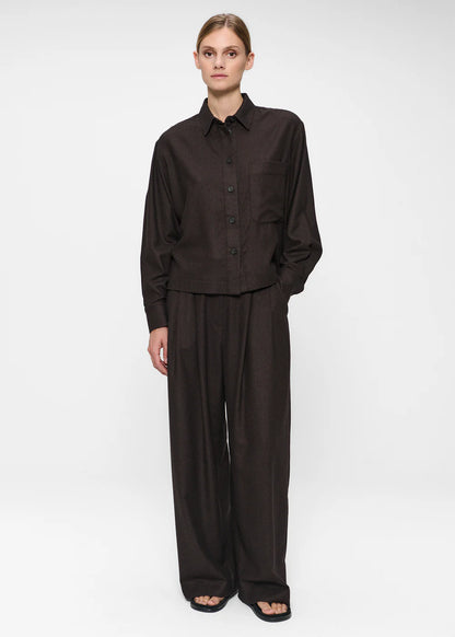 SOFT FLANNEL JADE ELASTIC PANTS