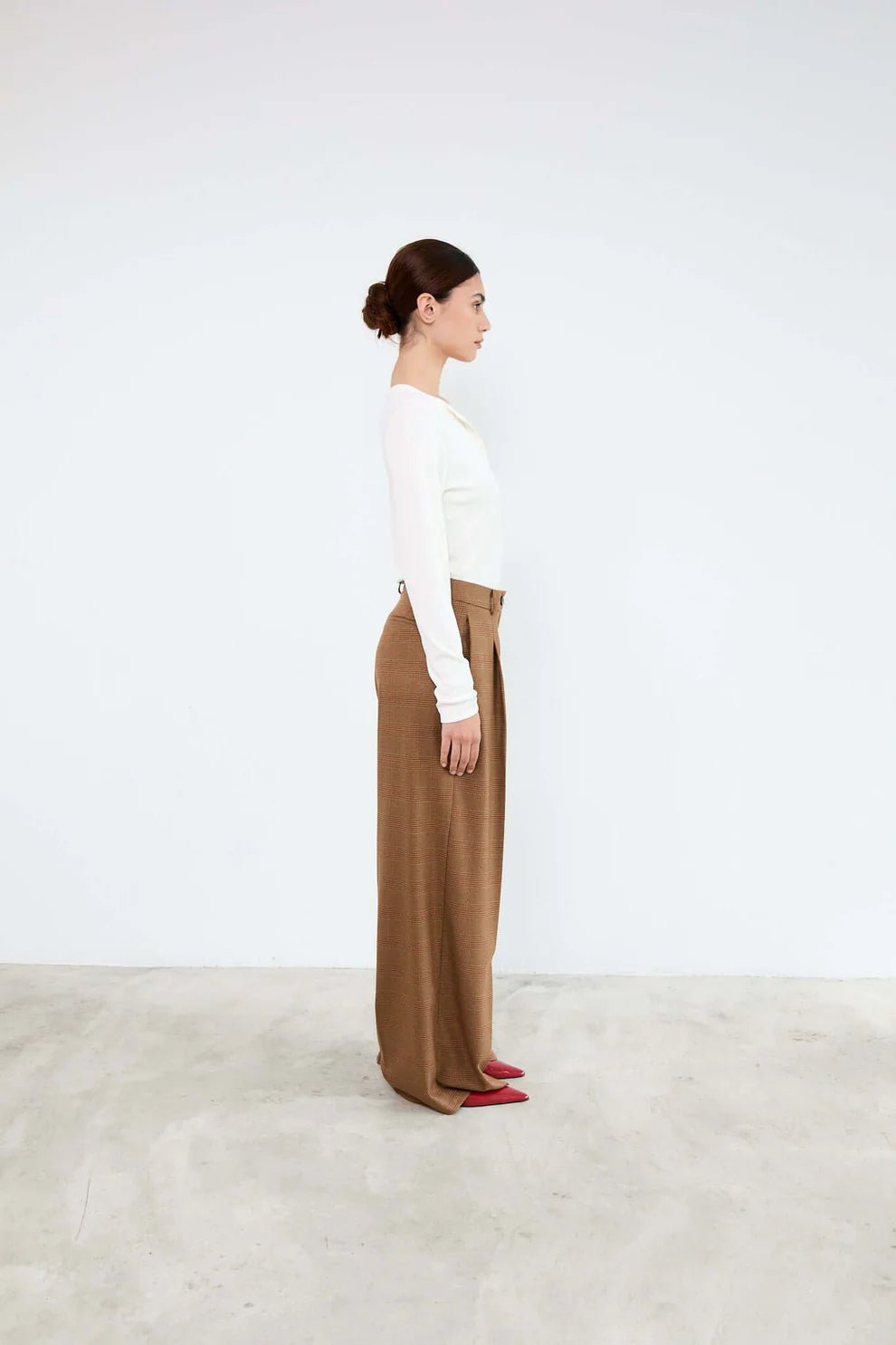 LOGAN PANTS CAMEL PRINCE OF WALES