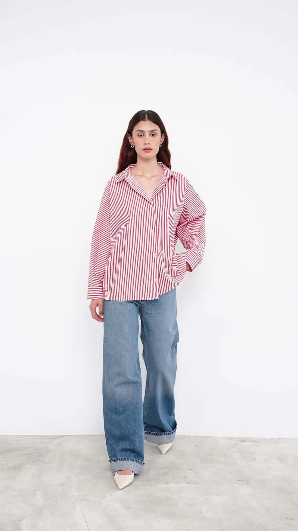 MILEY SHIRT RED STRIPED