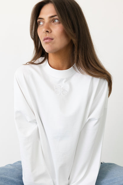 MIMOSA TEE LONG SLEEVES WHITE
