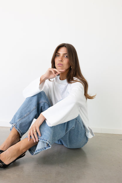 MIMOSA TEE LONG SLEEVES WHITE