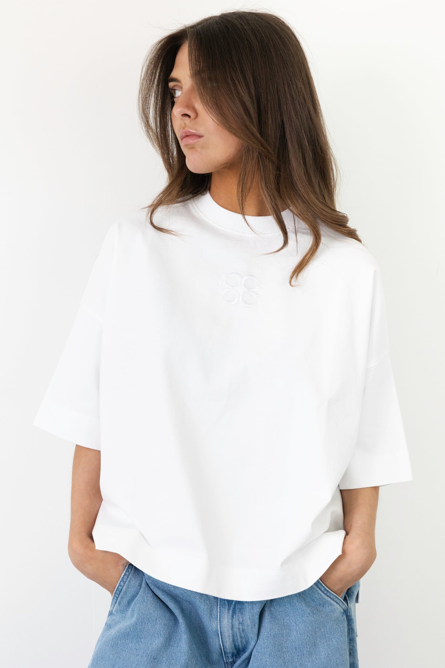 MIMOSA TEE SHORT SLEEVES WHITE
