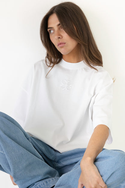 MIMOSA TEE SHORT SLEEVES WHITE