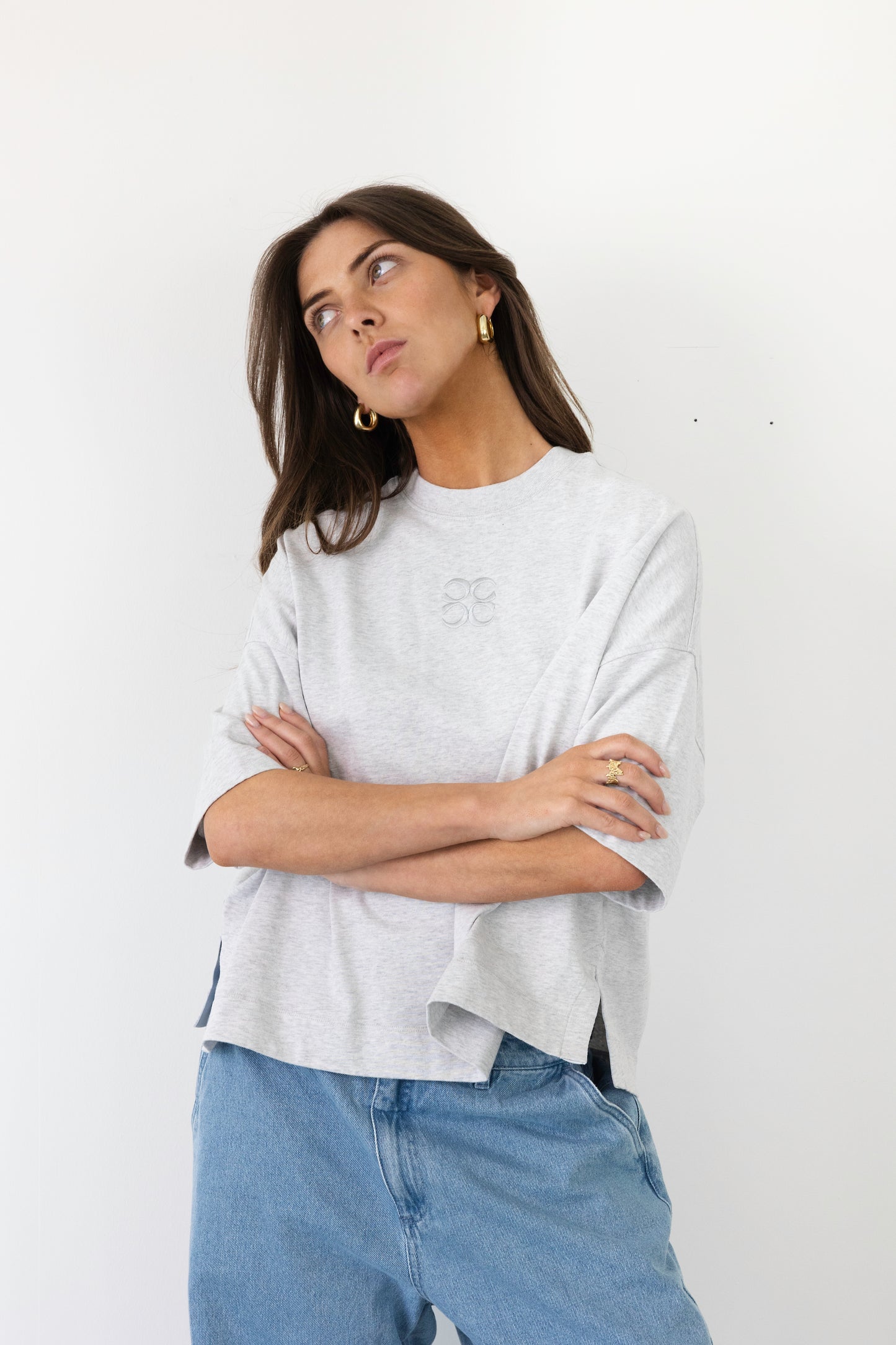 MIMOSA TEE SHORT SLEEVES GREY
