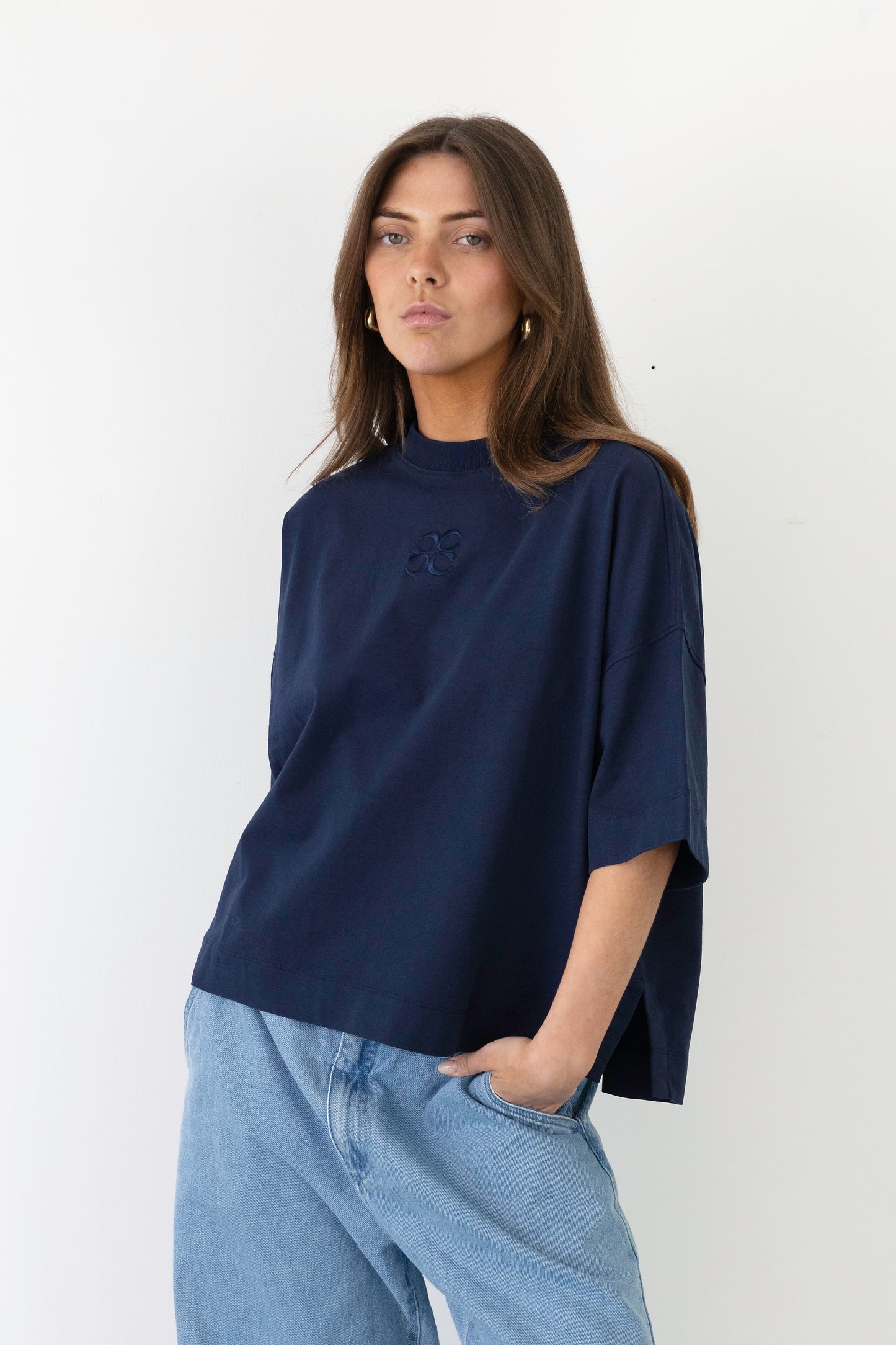 MIMOSA TEE SHORT SLEEVES NAVY