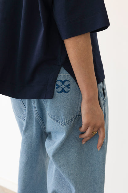 MIMOSA TEE SHORT SLEEVES NAVY