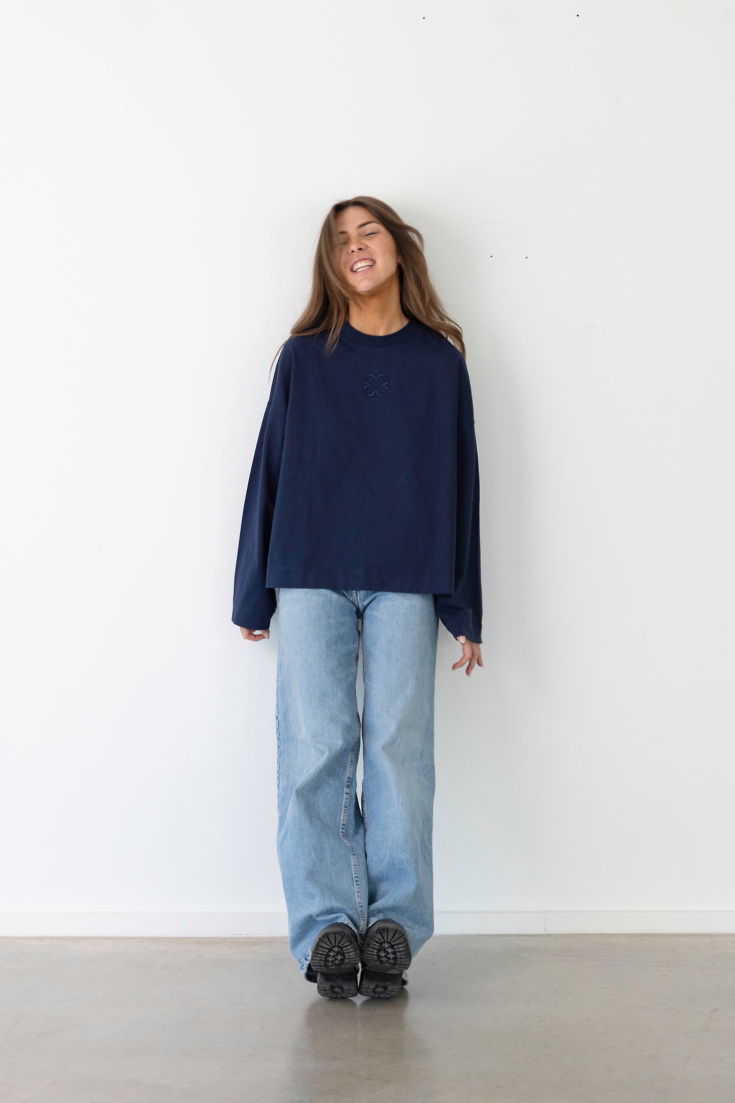 MIMOSA TEE LONG SLEEVES NAVY