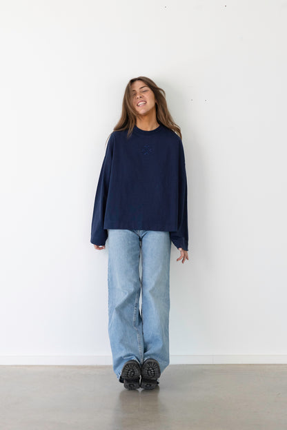 MIMOSA TEE LONG SLEEVES NAVY