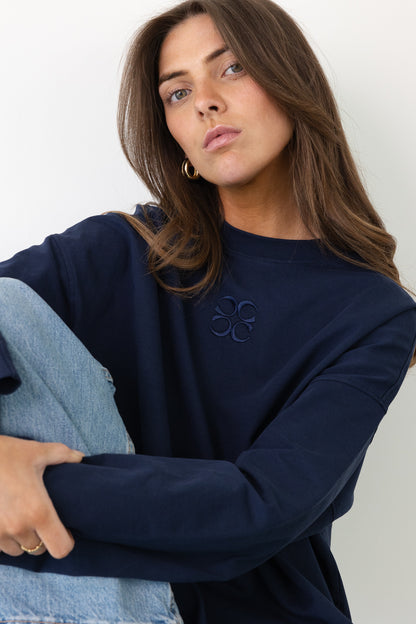 MIMOSA TEE LONG SLEEVES NAVY