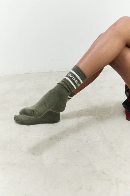 LIV THE LABEL SOCKS KHAKI