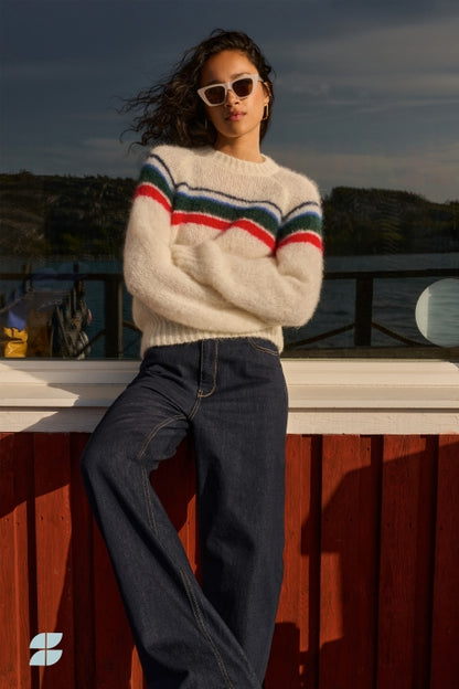 LIAM STRIPE PULLOVER