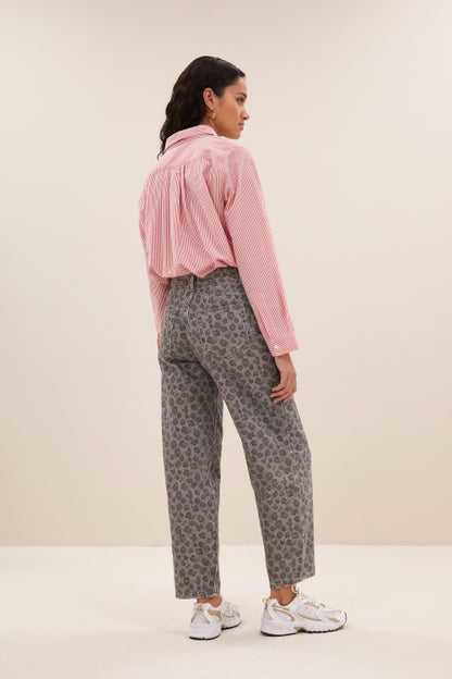 LEW GREY CHEETAH PANTS