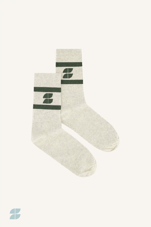 LOGO SPARKLE SOCKS BOTTLE GREEN
