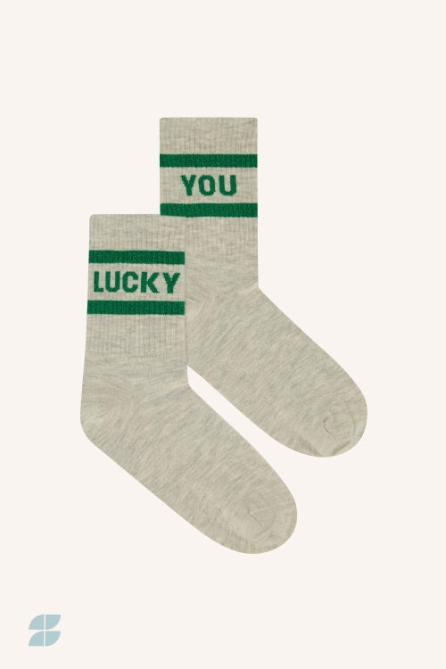 LUCKY SPARKLE SOCKS SPRING GREEN