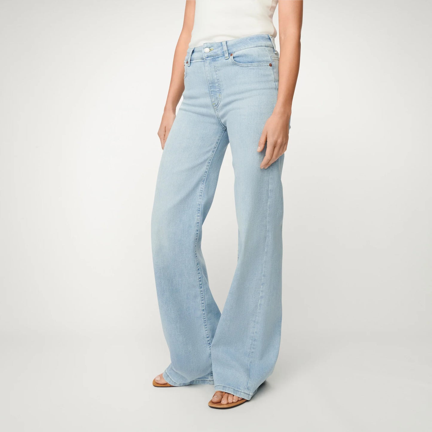 PALAZZO JEANS BLEACH