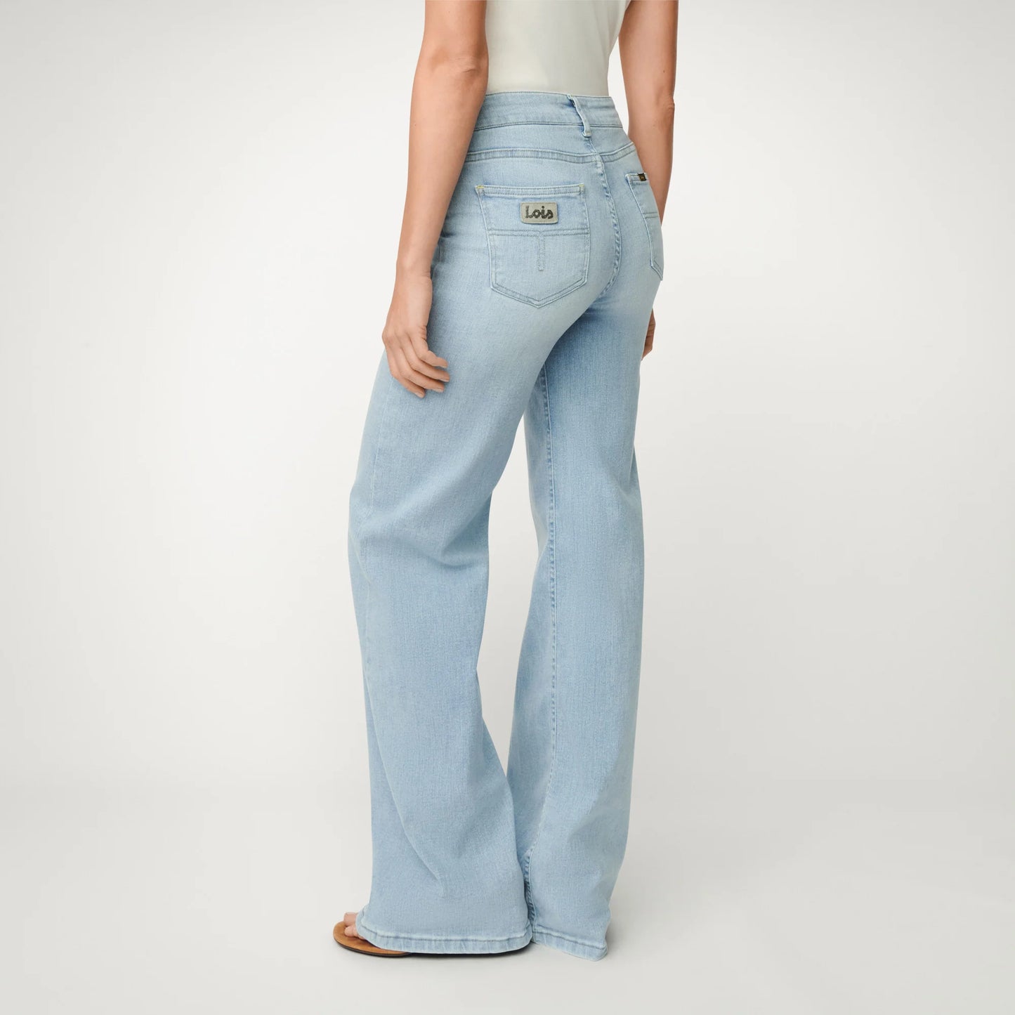 PALAZZO JEANS BLEACH