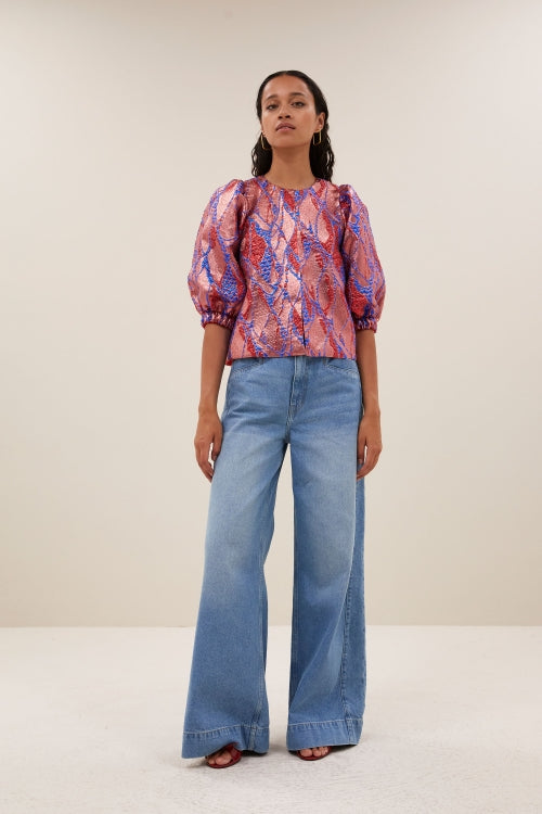 MAURI JACQUARD BLOUSE