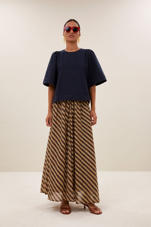 OLIVIA TWILL BLOUSE