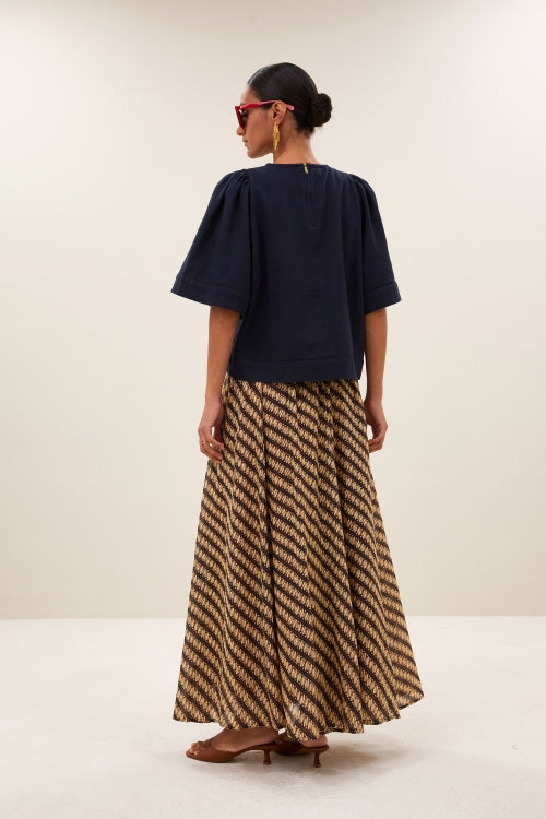 OLIVIA TWILL BLOUSE