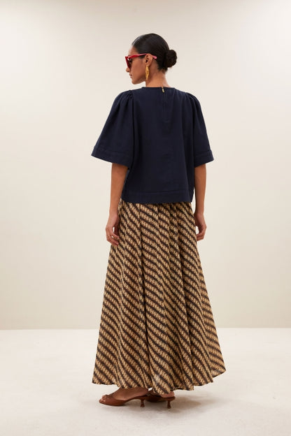 OLIVIA TWILL BLOUSE