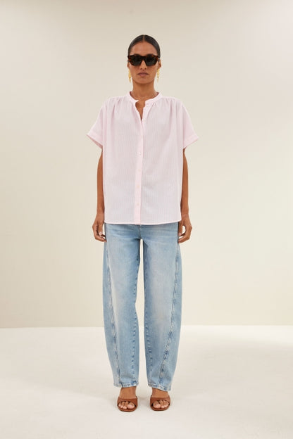 MINTE PINSTRIPE BLOUSE
