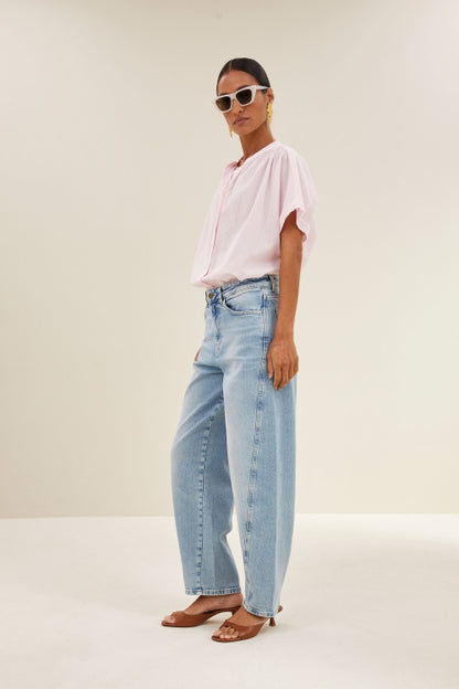 MINTE PINSTRIPE BLOUSE